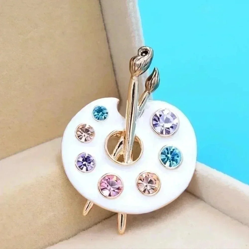 Art Painting brush Hot artist cloth dress hat Brooch